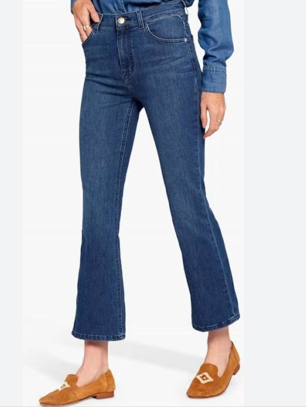 Current/Elliott womens The Boulevard Vista Bootcut Jean Blue Size 28